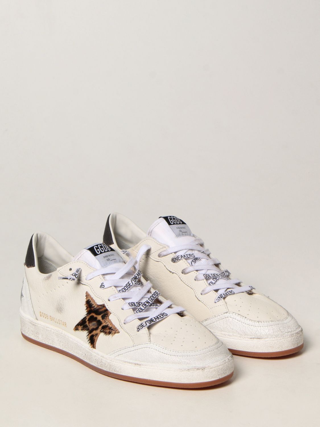 Trainers Golden Goose: Ball Star Golden Goose trainers in worn leather white 2
