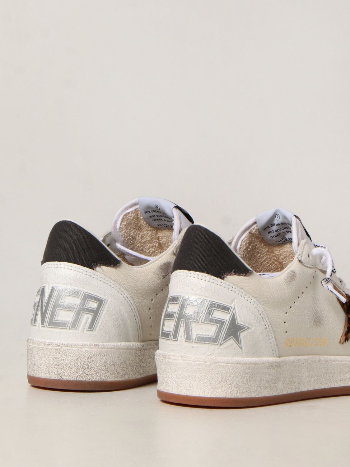Trainers Golden Goose: Ball Star Golden Goose trainers in worn leather white 3