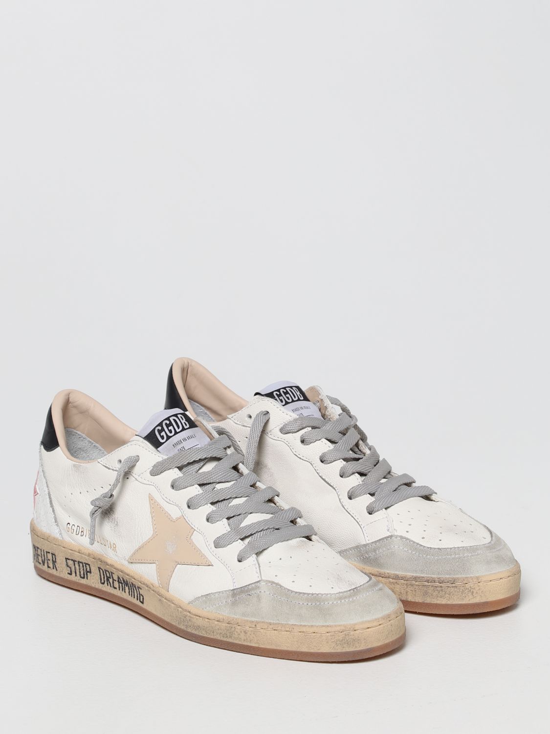 Trainers Golden Goose: Ball-Star Golden Goose trainers in suede and nappa yellow cream 2