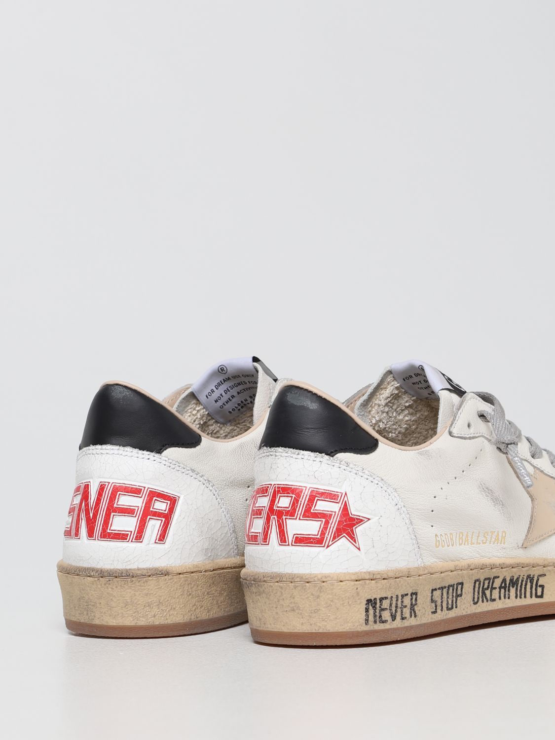 Sneakers Golden Goose: Ball-Star Golden Goose sneakers in suede and nappa yellow cream 3