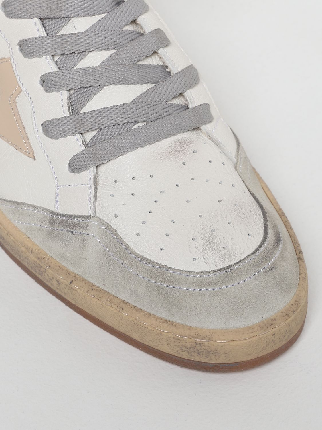 Sneakers Golden Goose: Ball-Star Golden Goose sneakers in suede and nappa yellow cream 4