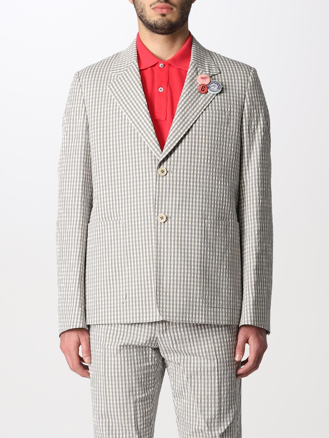 GOLDEN GOOSE: Blazer men - Charcoal | Blazer Golden Goose  GMP00929P00068581622 GIGLIO.COM