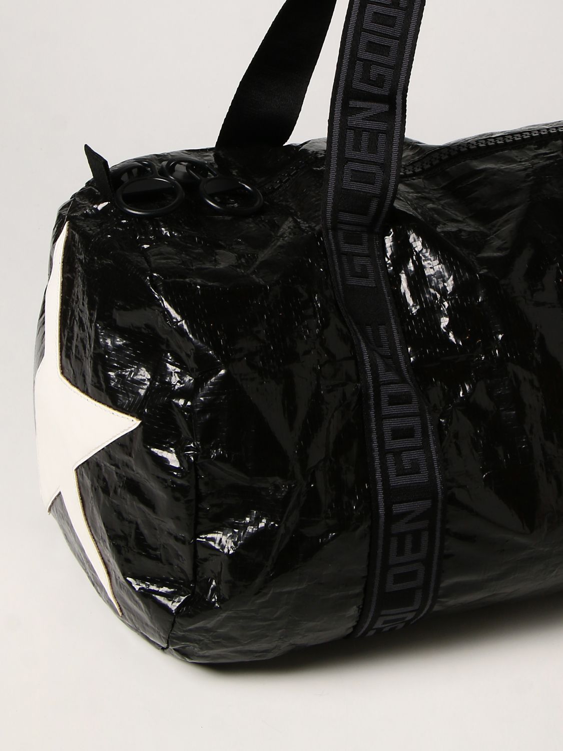 Travel bag Golden Goose: Star Gold's duffel bag in fabric black 4