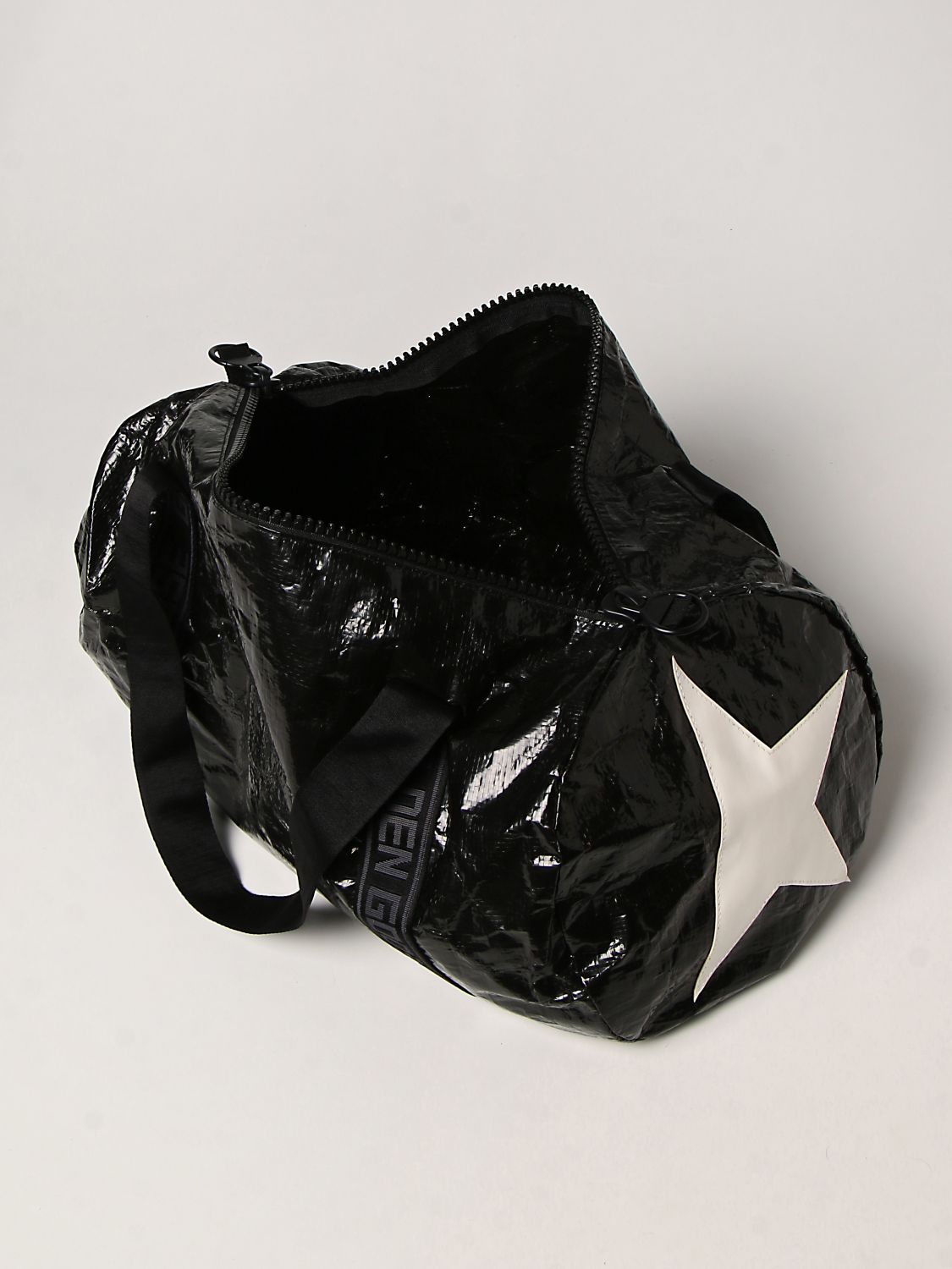 Travel bag Golden Goose: Star Gold's duffel bag in fabric black 5