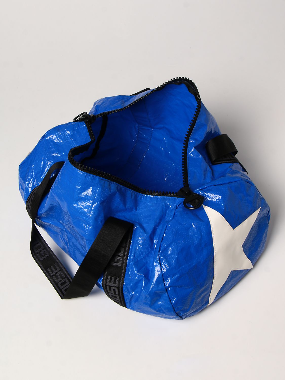 Travel bag Golden Goose: Star Gold's duffel bag in fabric royal blue 5
