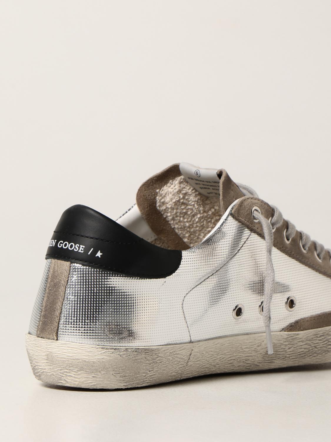 Golden Goose Primavera Estate 2021 sneakers superstar classic bianche e  argento - GMF00102.F000317.10273