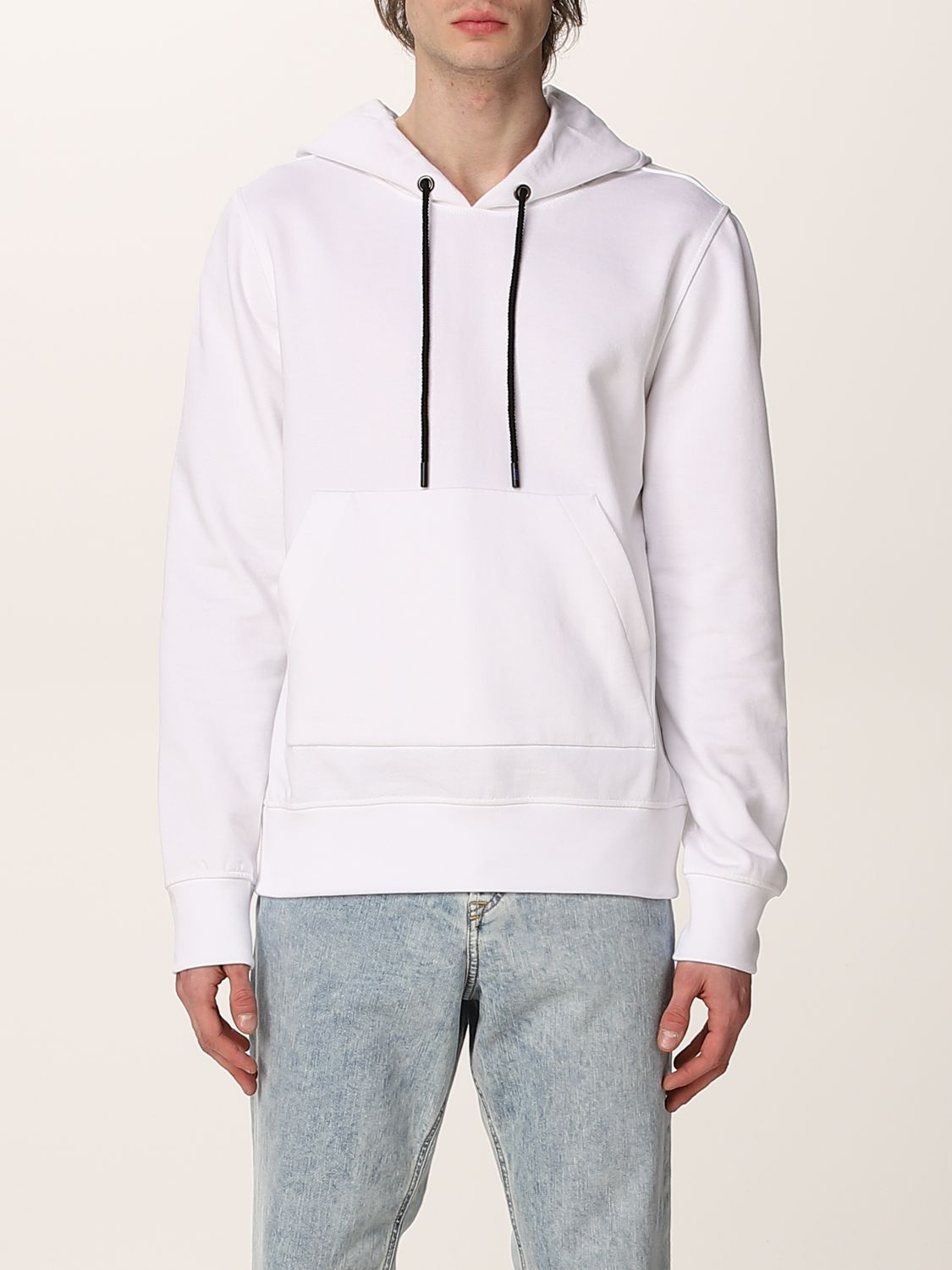 KNT: jumper with maxi rear logo - White | Knt sweatshirt UMM0245 online ...