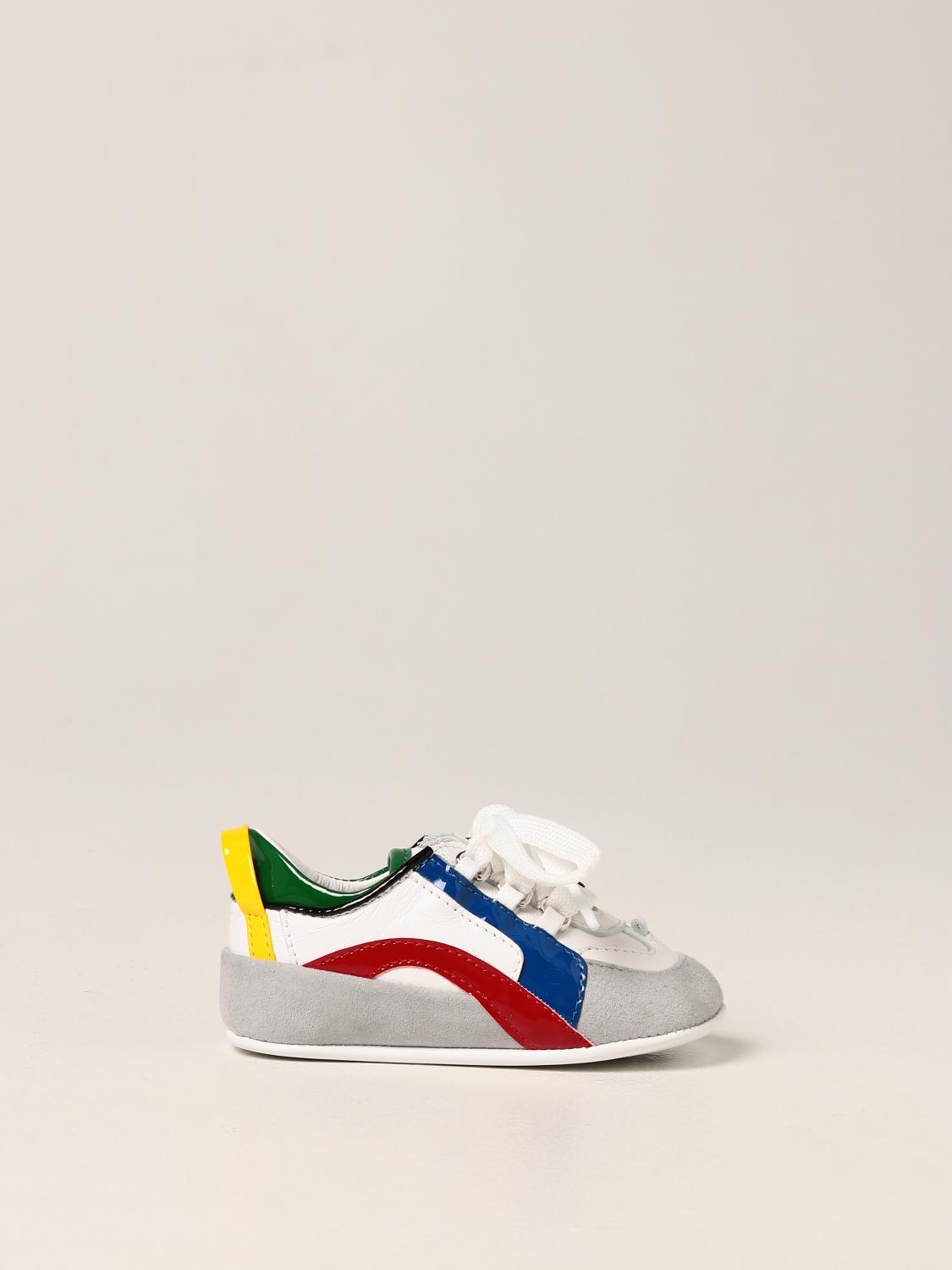 DSQUARED2 JUNIOR: Scarpa in pelle - Bianco | Scarpe Dsquared2 Junior 70679  GIGLIO.COM