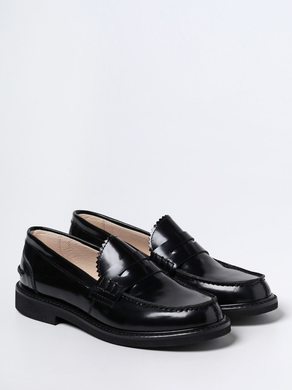 Scarpe Montelpare Tradition: Mocassino Montelpare Tradition in pelle spazzolata nero 2