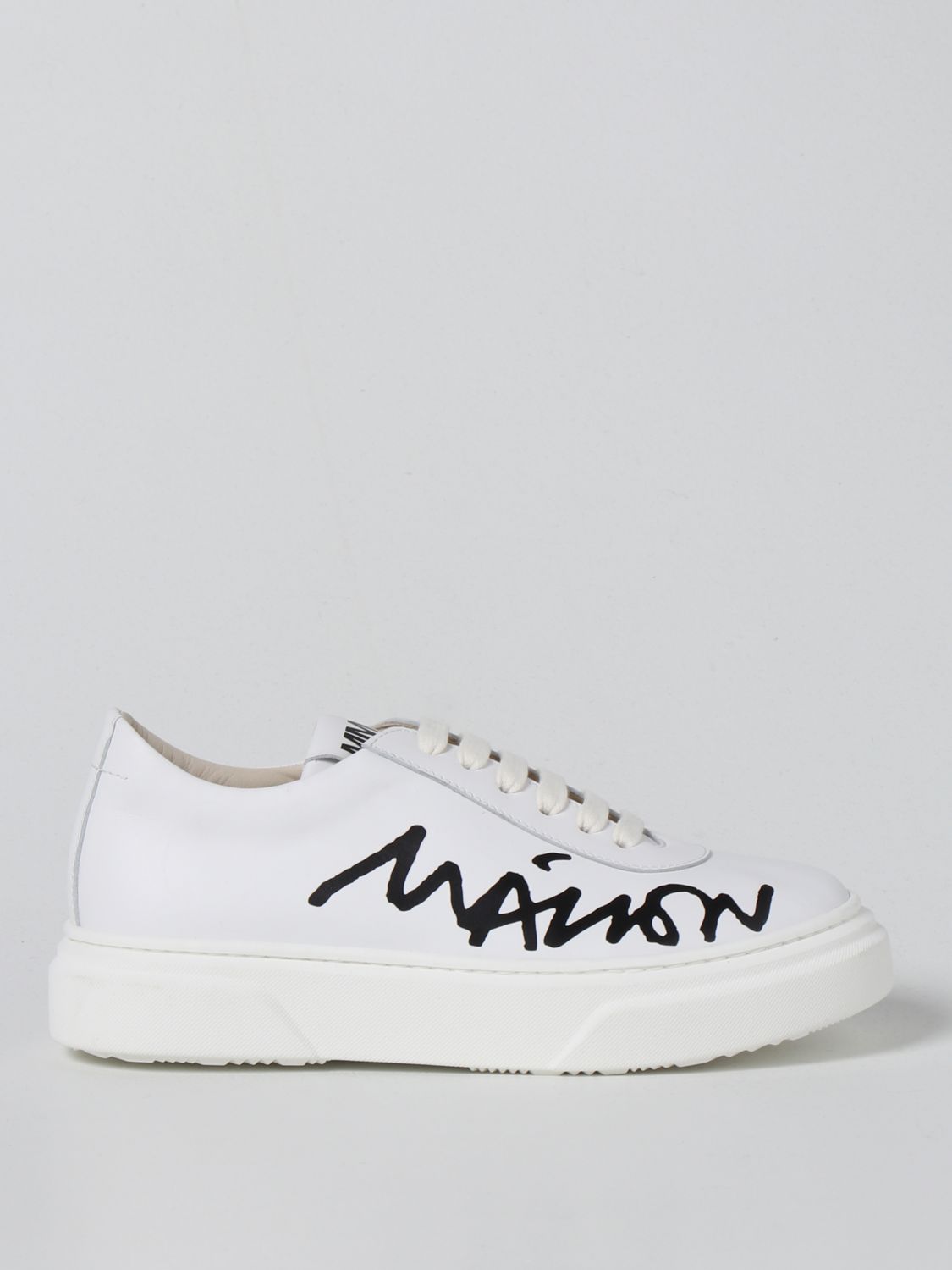 Scarpe Mm6 Maison Margiela: Sneakers MM6 Maison Margiela in pelle bianco 1