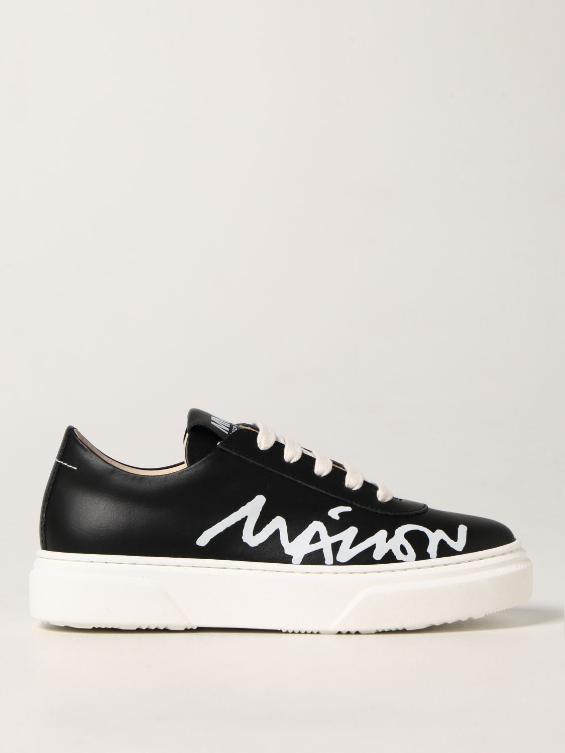 Shoes Mm6 Maison Margiela: MM6 Maison Margiela sneakers in leather black 1