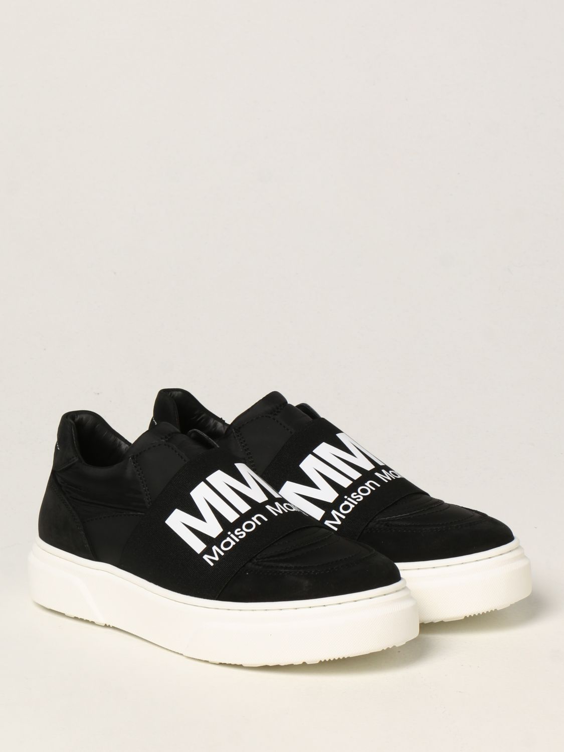 Scarpe Mm6 Maison Margiela: Sneakers MM6 Maison Margiela in nylon e camoscio nero 2