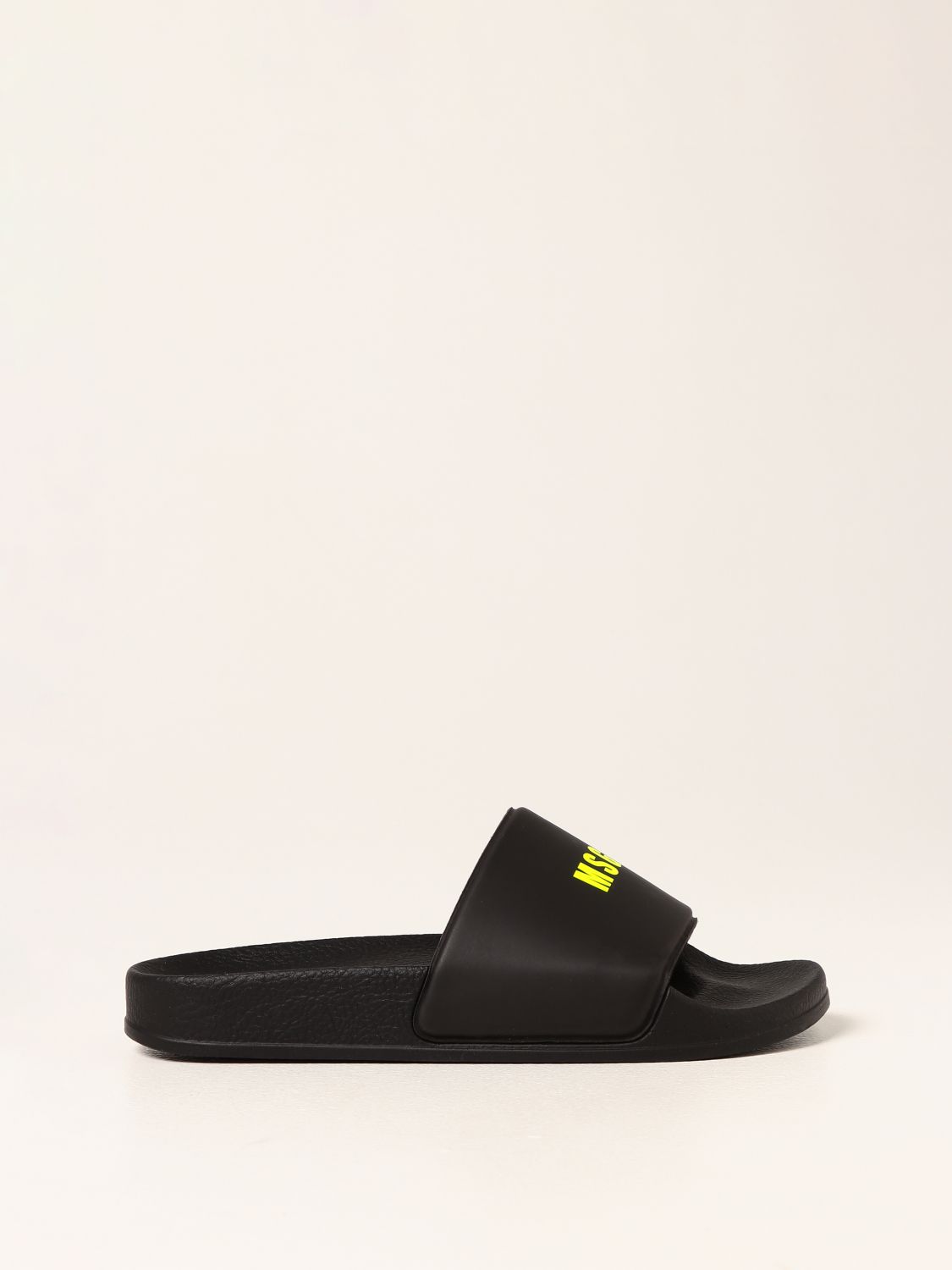 Shoes Msgm Kids: Msgm Kids slide sandals in PVC black 1