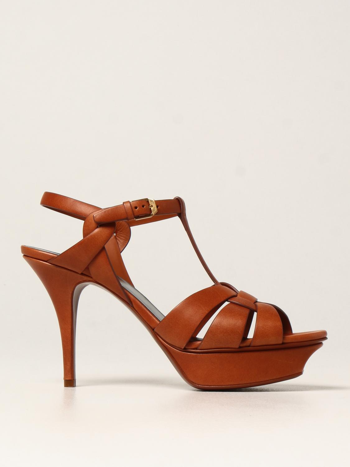 saint laurent leather sandals