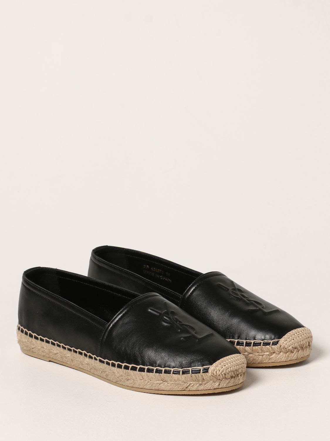 ysl espadrilles black leather