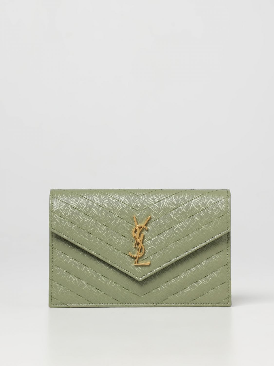 Мини-сумка Saint Laurent: Наплечная сумка Женское Saint Laurent зеленый 1