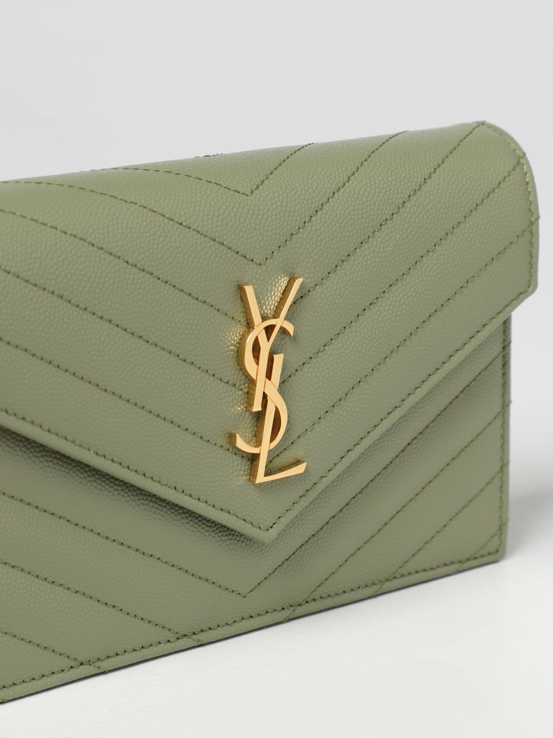 Мини-сумка Saint Laurent: Наплечная сумка Женское Saint Laurent зеленый 4