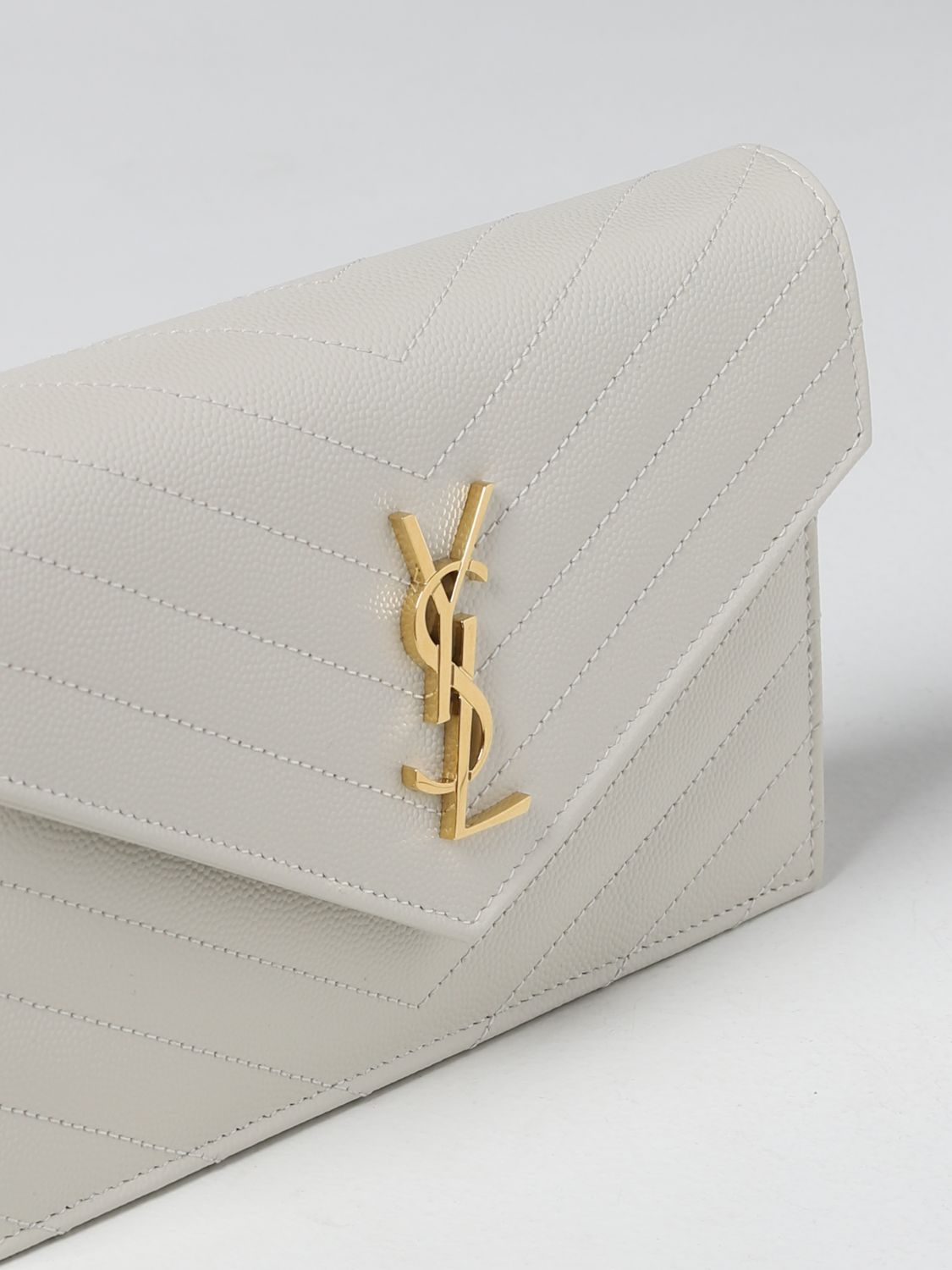 Мини-сумка Saint Laurent: Наплечная сумка Женское Saint Laurent сливки 4