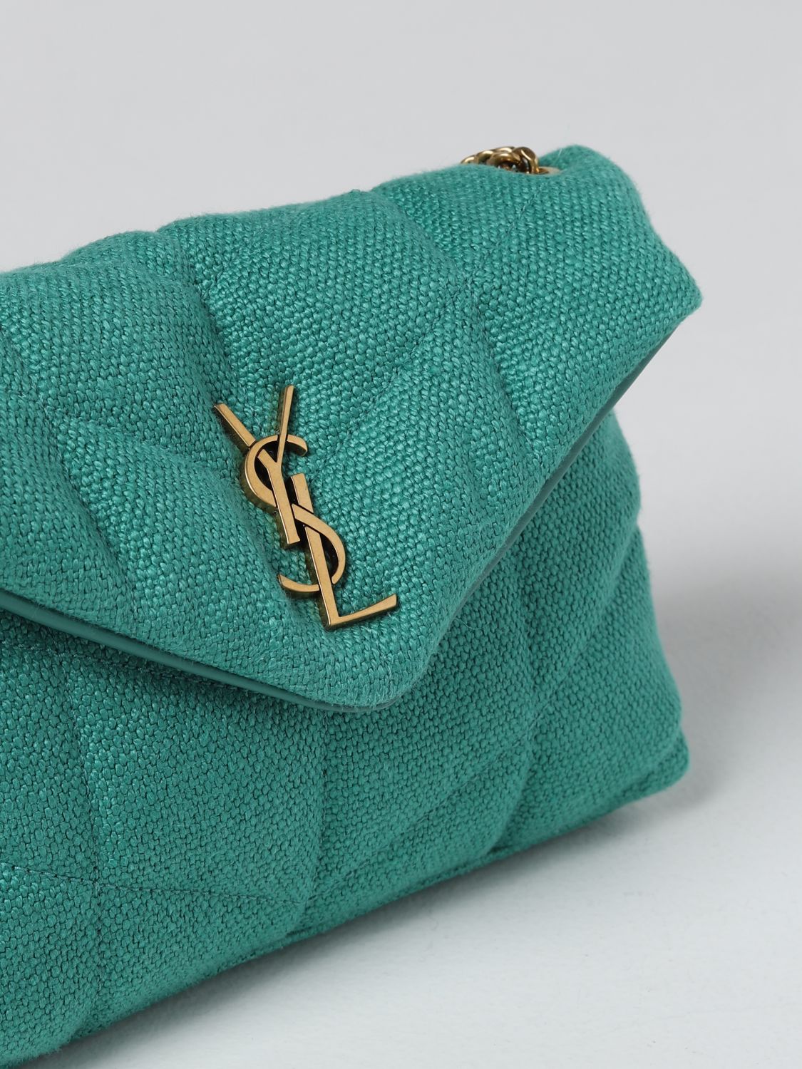 ysl purse green