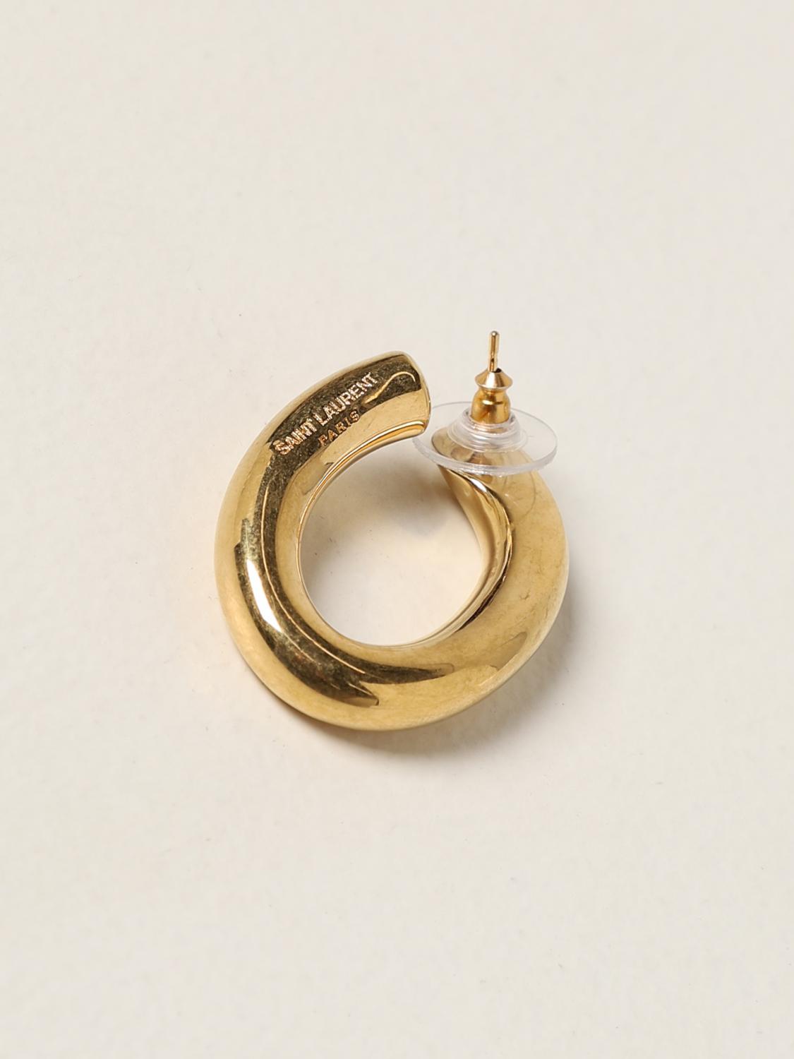 ysl gold hoop earrings