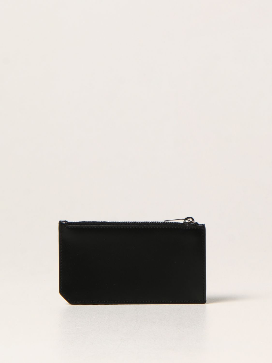 Wallet Saint Laurent: Saint Laurent Fragments calfskin cardholder black 2