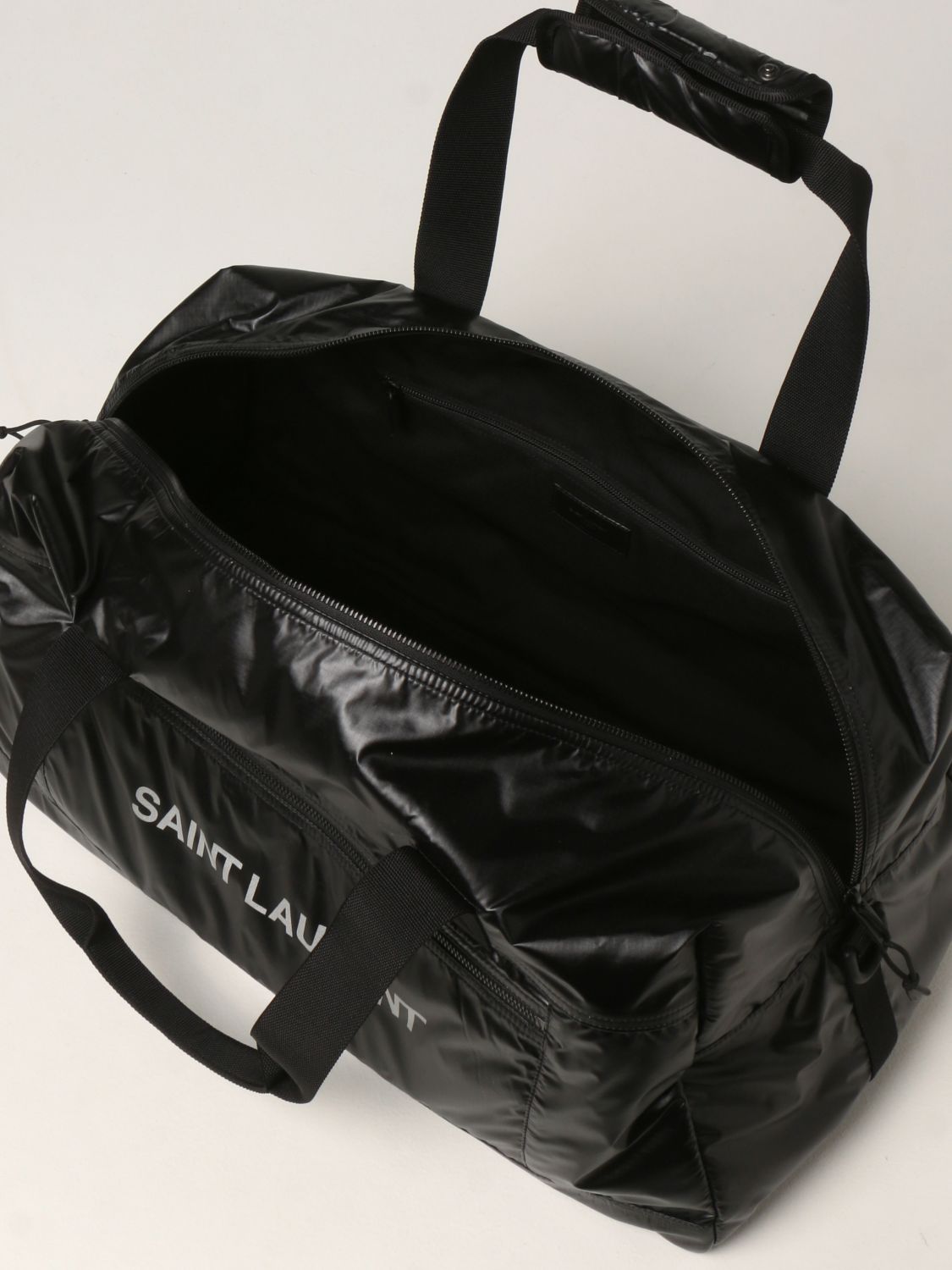 Travel bag Saint Laurent: Saint Laurent Nuxx Duffle nylon travel bag black 5