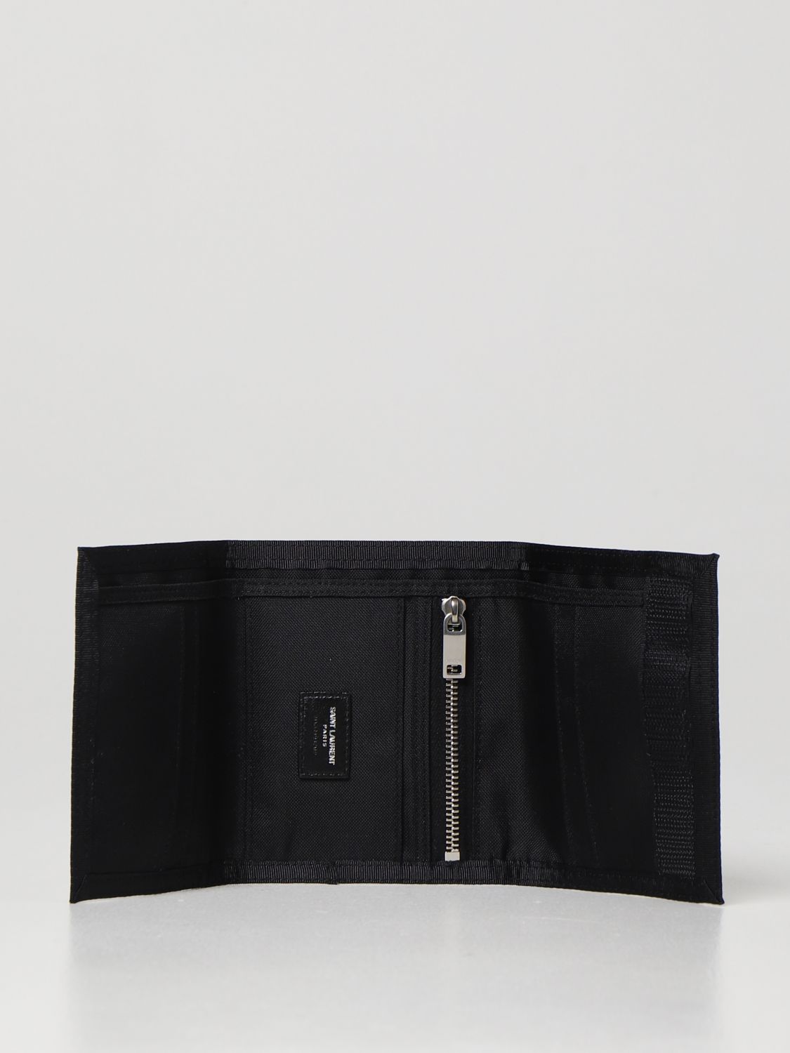 saint laurent velcro wallet