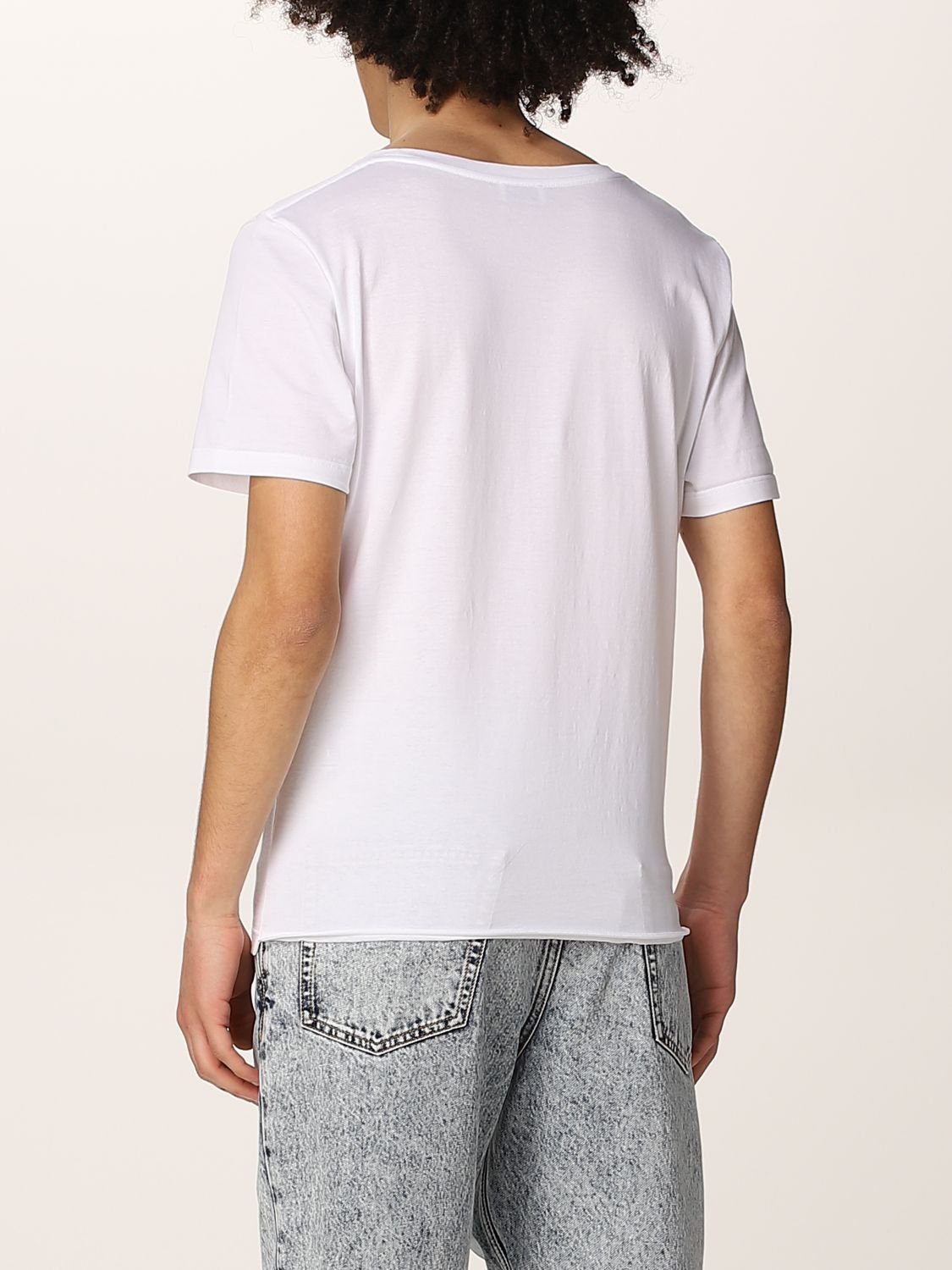 T-shirt Saint Laurent: Saint Laurent cotton t-shirt with logo white 3