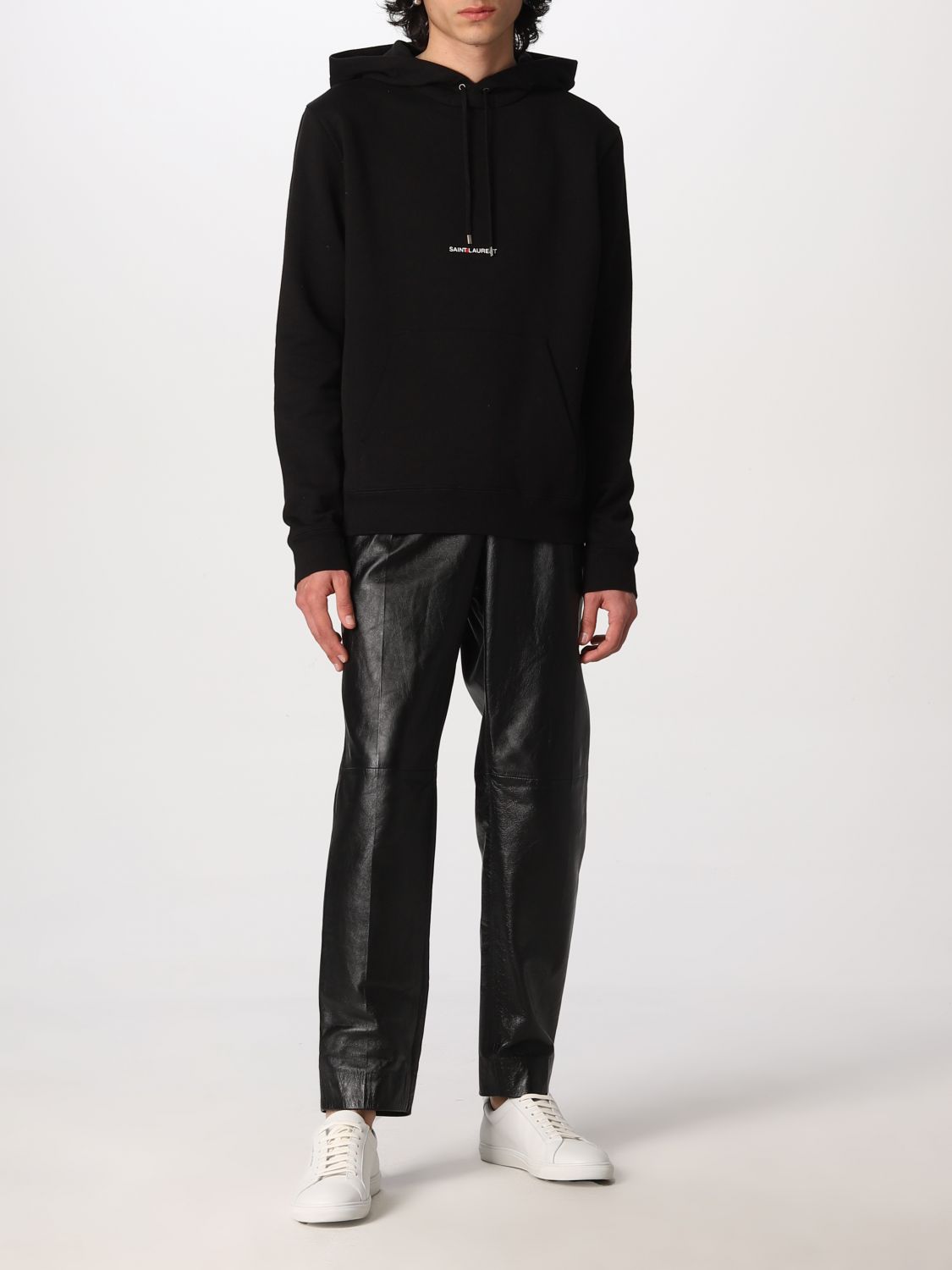Sweatshirt Saint Laurent: Saint Laurent cotton hoodie with logo black 2