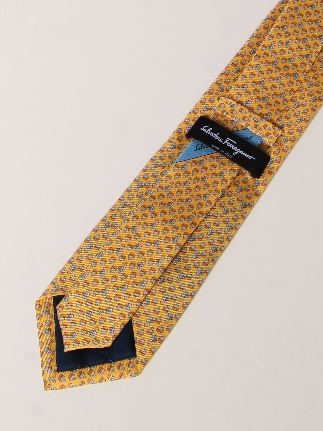 Tie Salvatore Ferragamo: Salvatore Ferragamo silk tie yellow 2