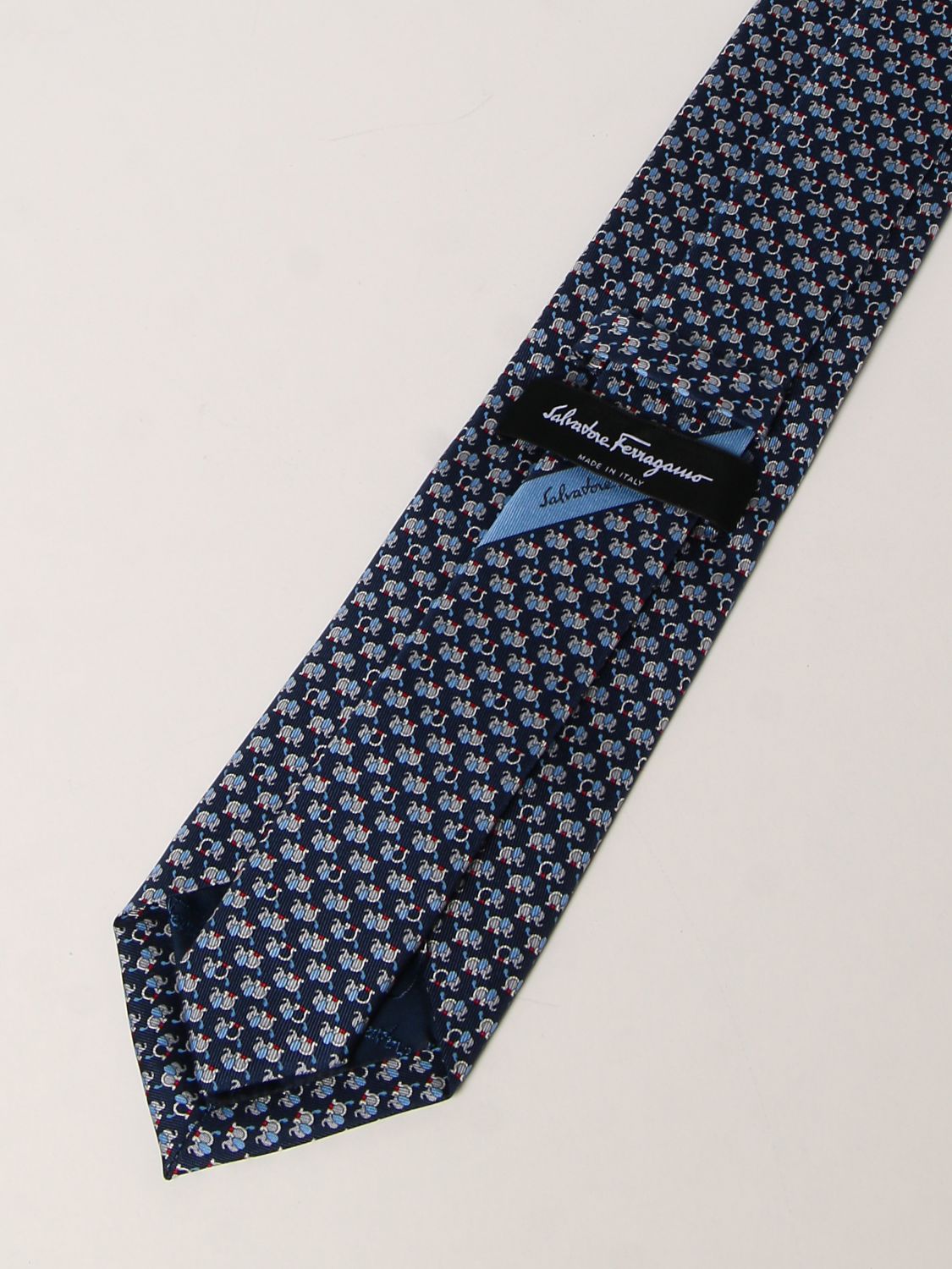 Tie Salvatore Ferragamo: Salvatore Ferragamo silk tie blue 2