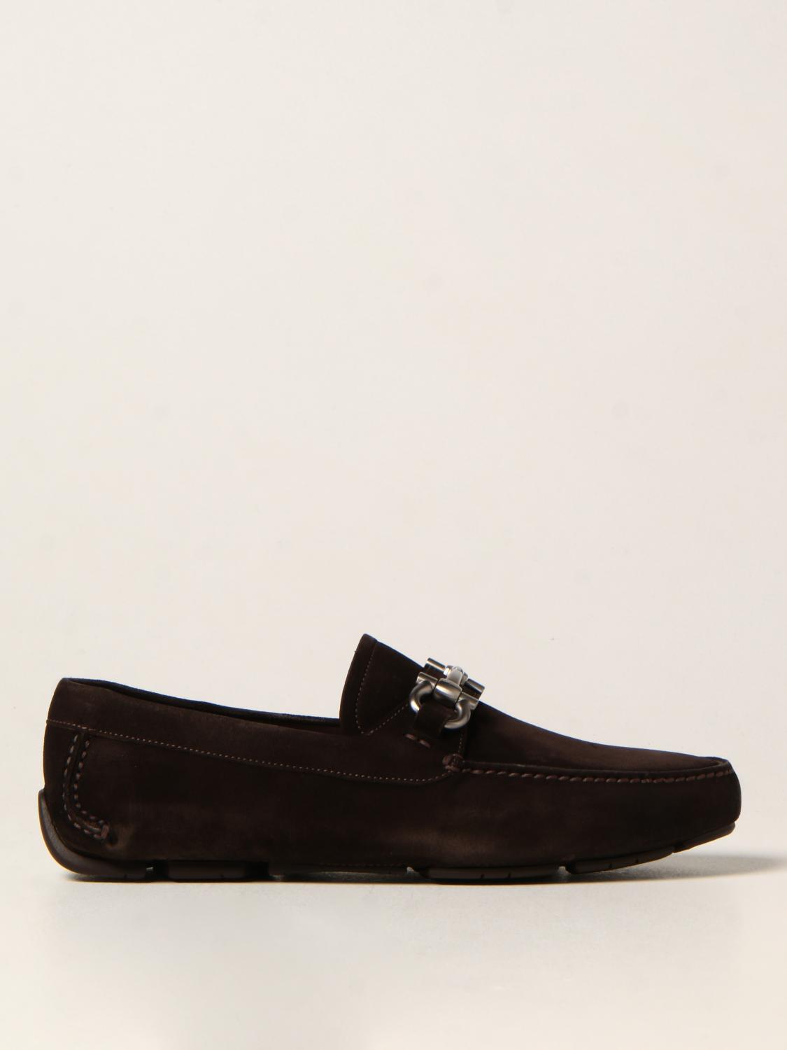 salvatore ferragamo loafers suede