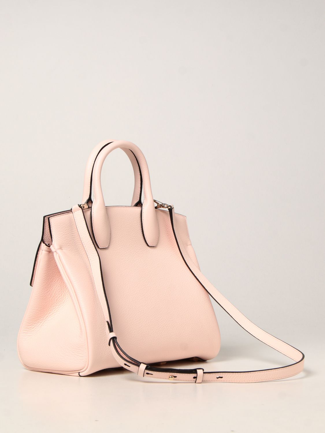 Handbag Salvatore Ferragamo: Salvatore Ferragamo The Studio hammered leather bag pink 3