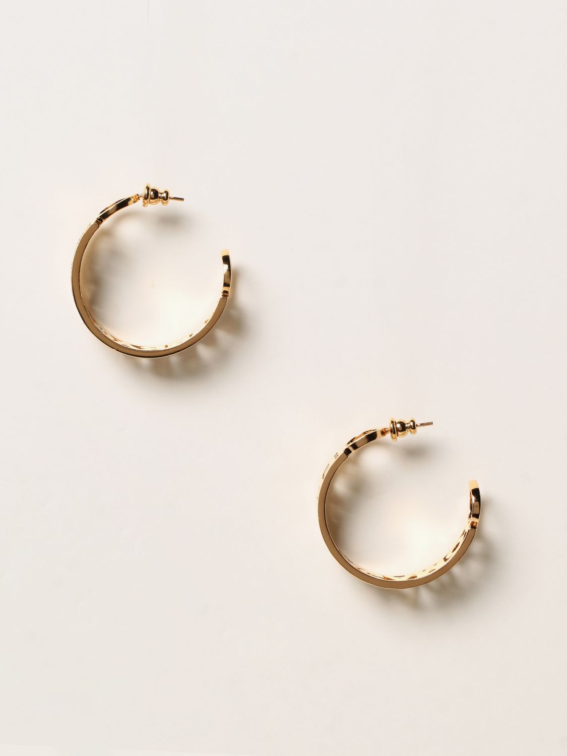Jewel Salvatore Ferragamo: Salvatore Ferragamo hoop earrings with logo gold 3