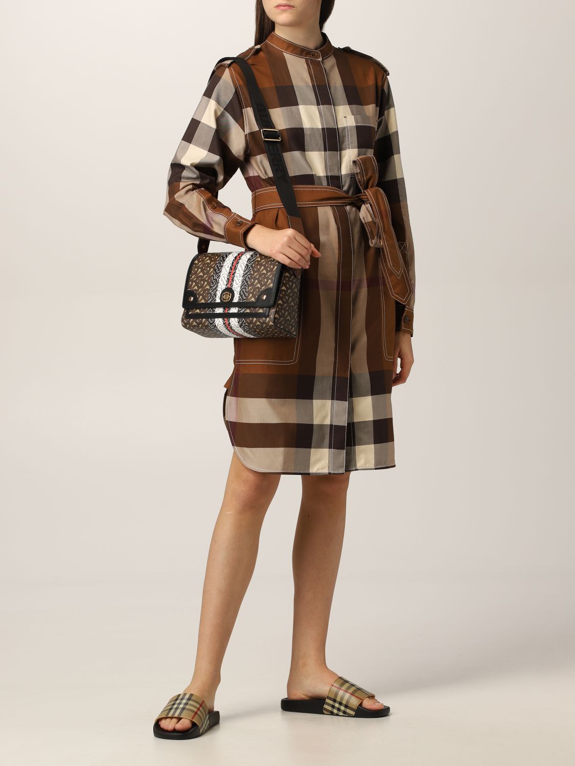 Vestido Burberry: Vestido mujer Burberry marrón 2