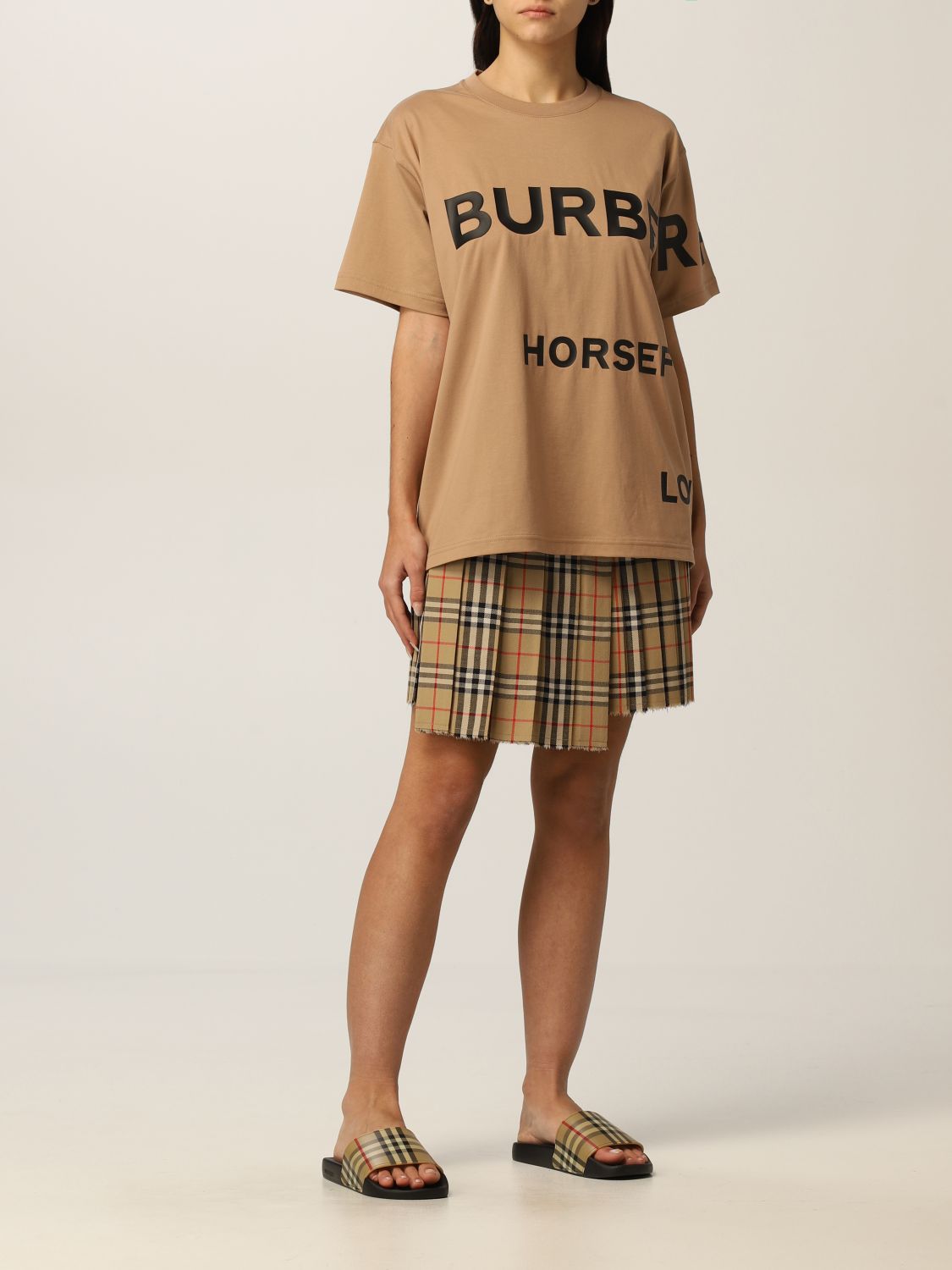 Camiseta Burberry: Camiseta mujer Burberry beige 2