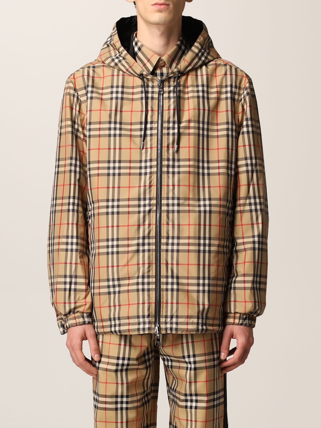 BURBERRY: reversible recycled polyester jacket - Black | Burberry ...