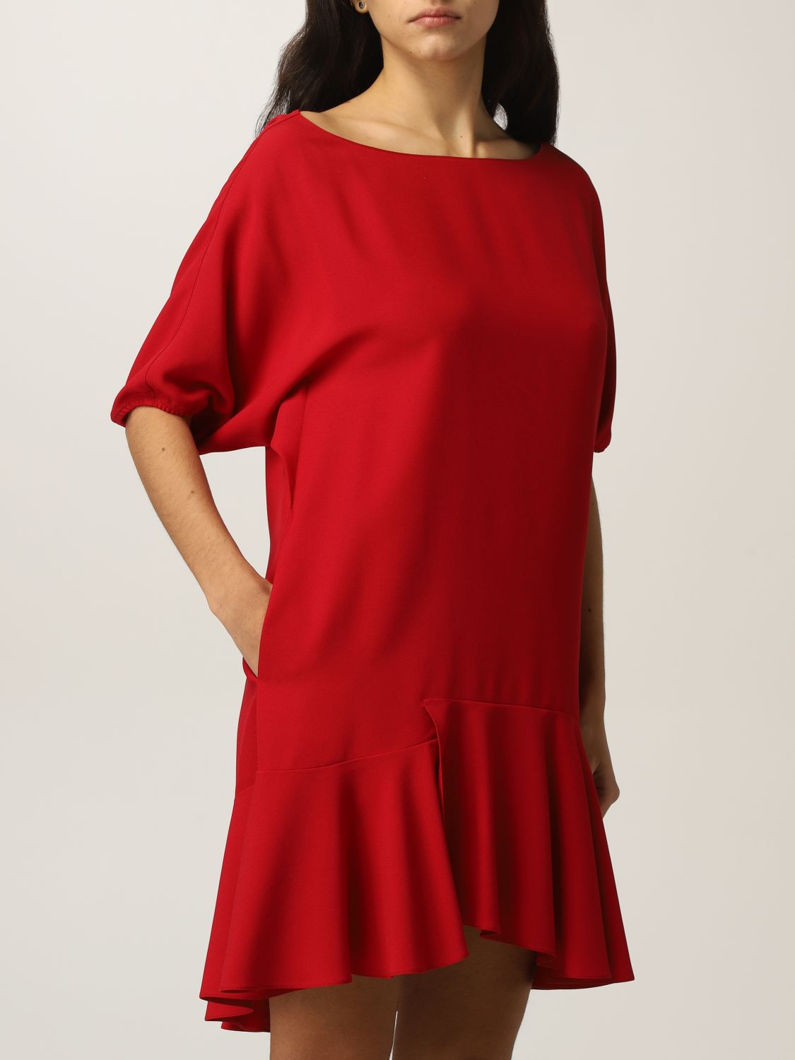 Dress Red Valentino: Red Valentino dress with flounce red 4