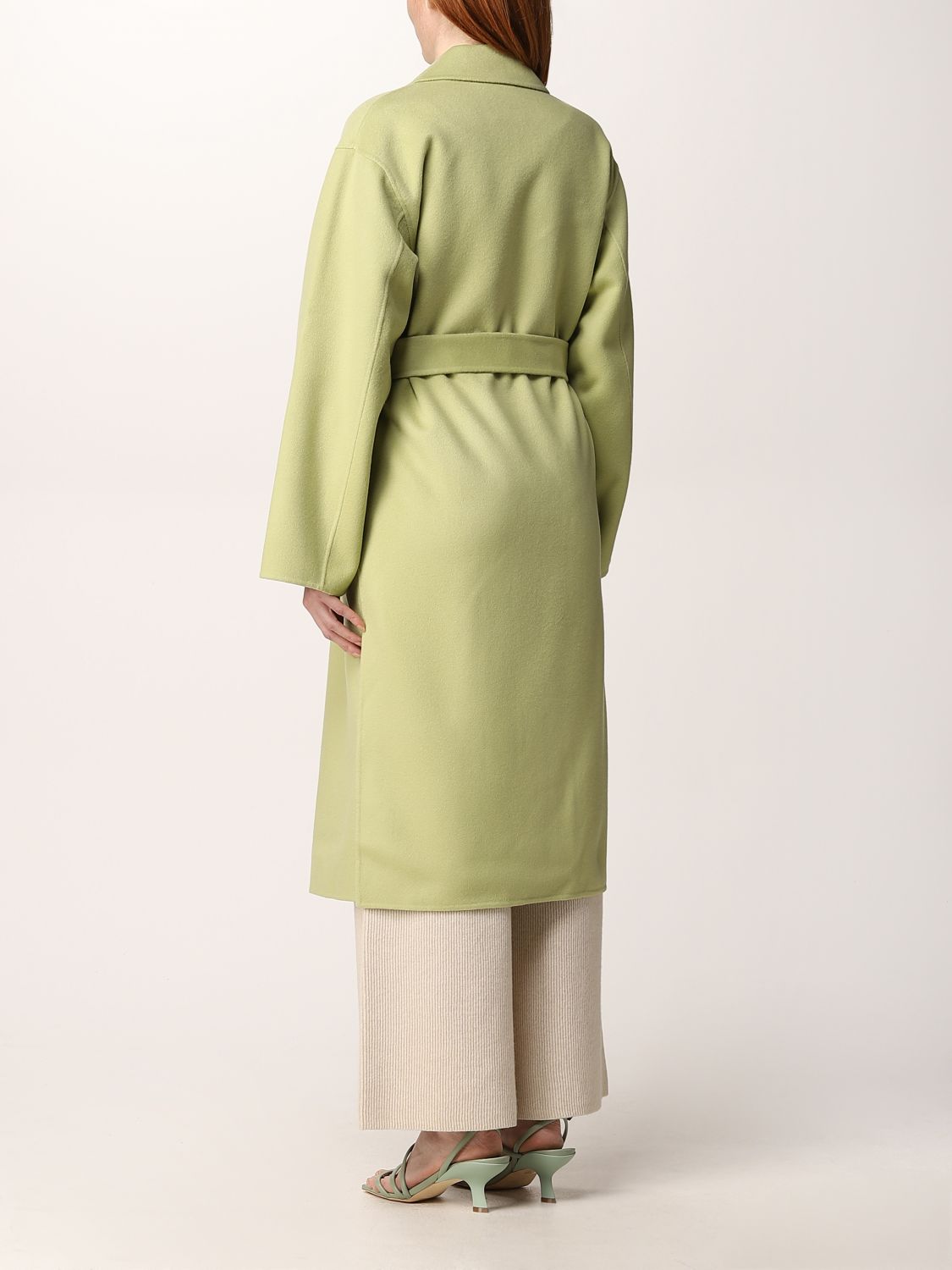 Cappotto Theory: Cappotto Theory in lana e cashmere lime 2