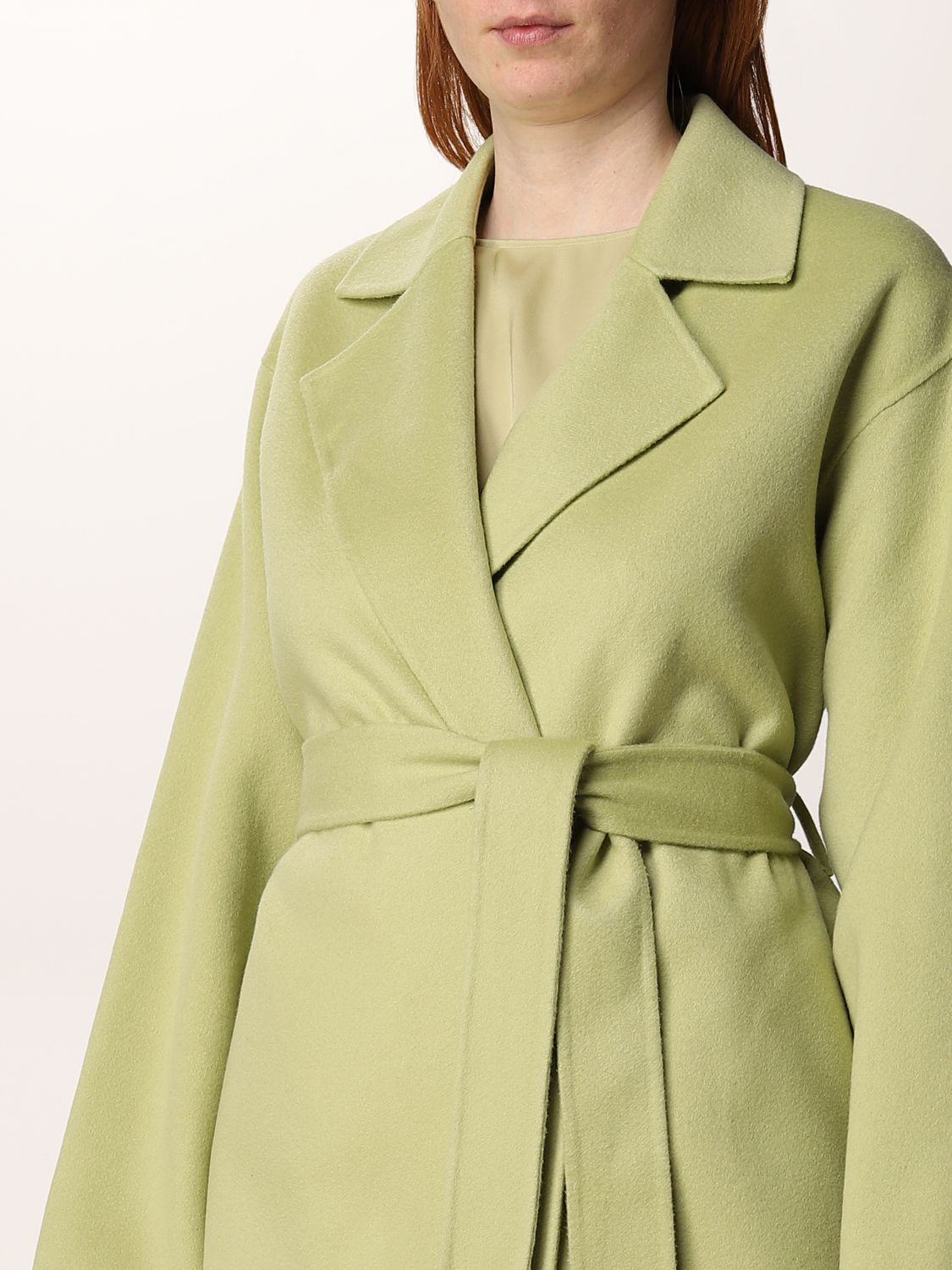 Cappotto Theory: Cappotto Theory in lana e cashmere lime 4