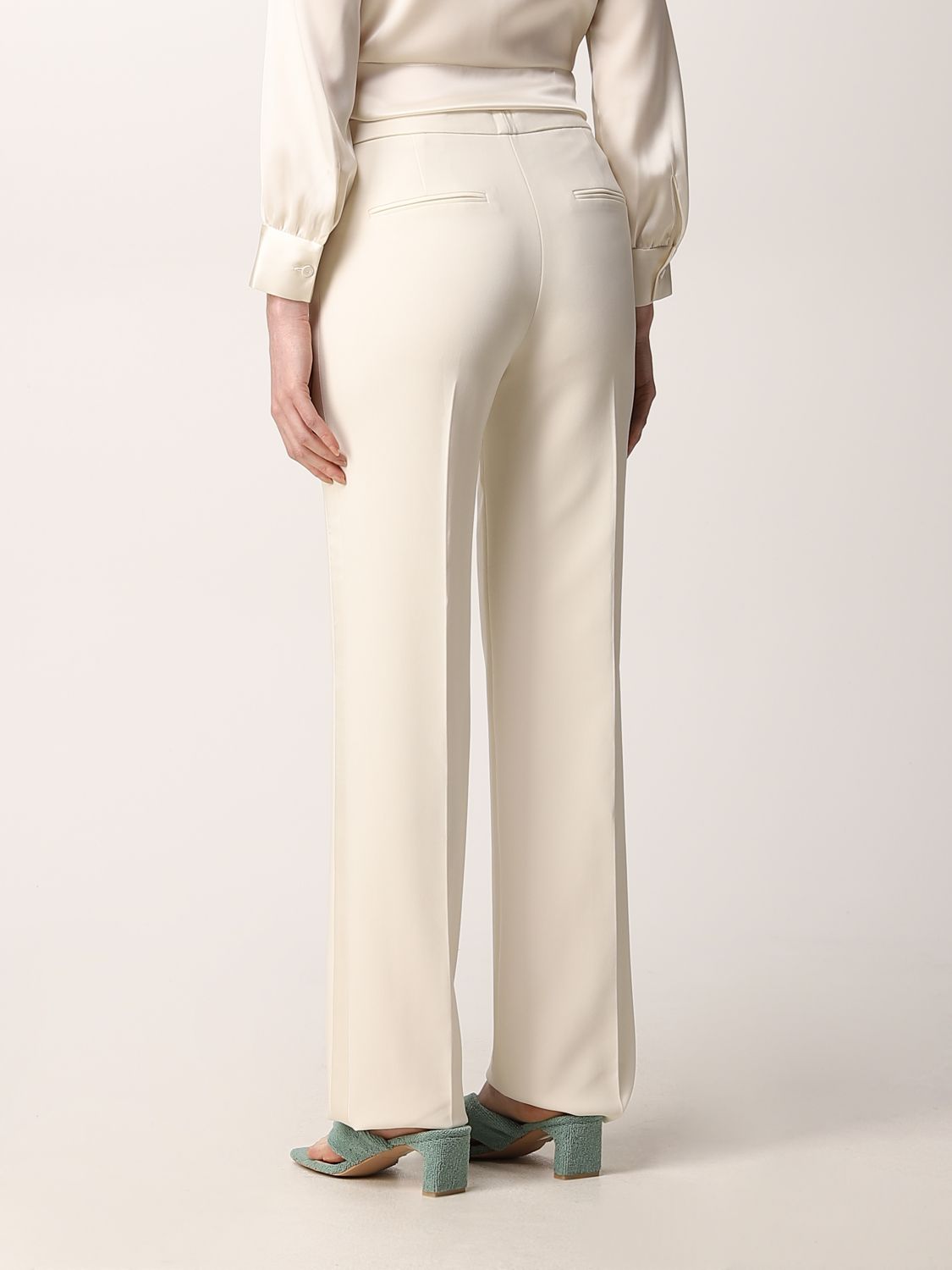 THEORY: High-waisted Thoery pants - White | Theory pants L1009212 ...