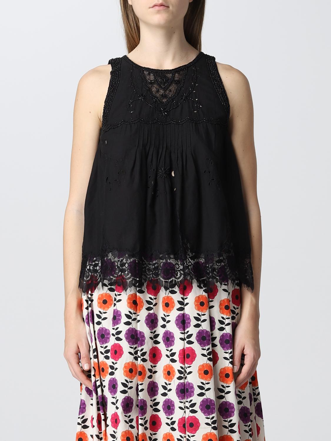 TWINSET TOP TWINSET WOMEN COLOR BLACK