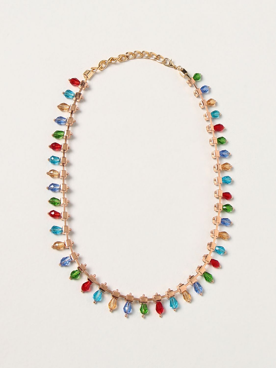 Jewel Twinset: Twinset rhinestone necklace multicolor 1