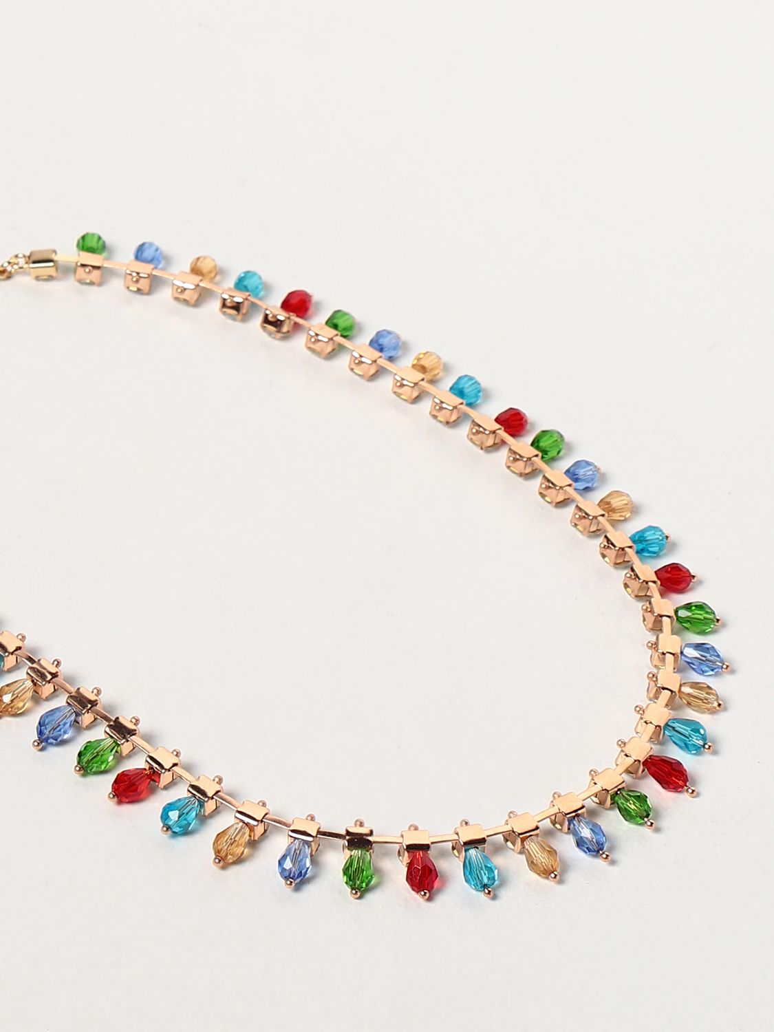 Jewel Twinset: Twinset rhinestone necklace multicolor 2
