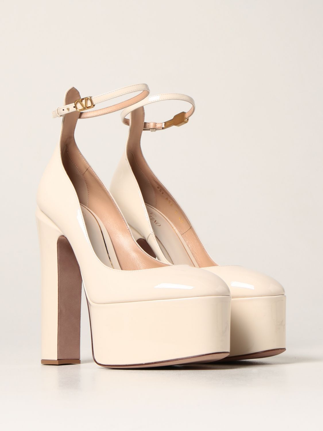 valentino tan heels