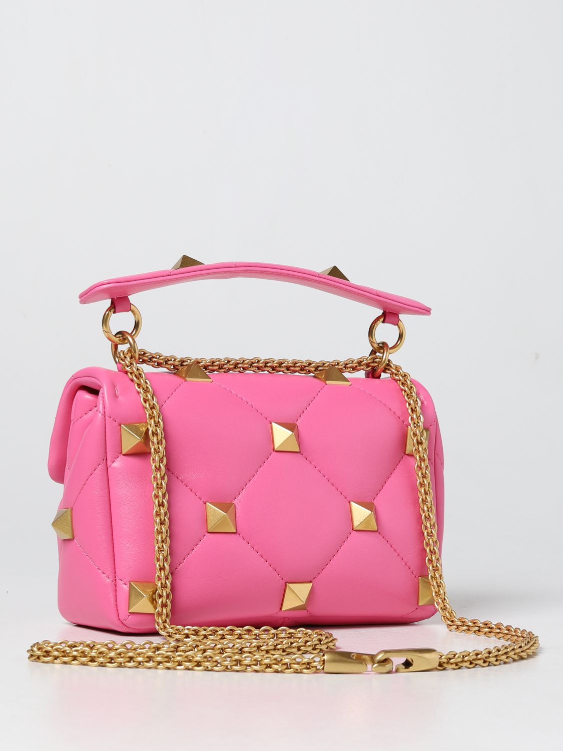 VALENTINO GARAVANI: Roman nappa bag - Baby Pink  Valentino Garavani  handbag XW2B0I82PTH online at