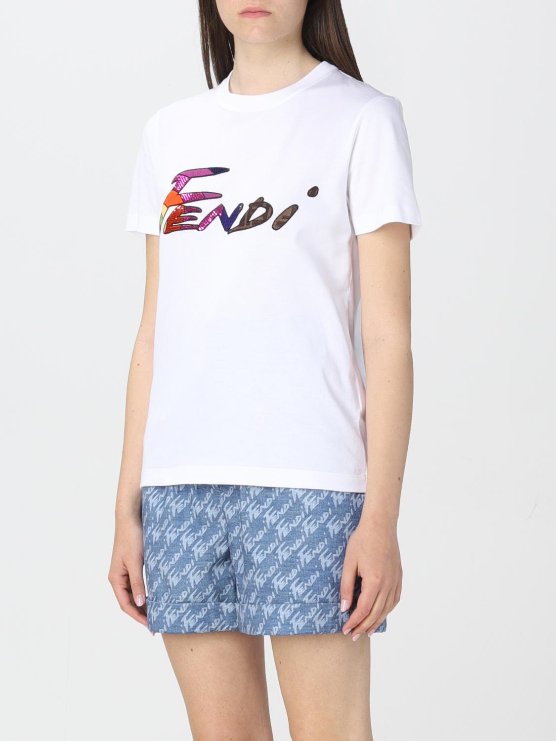 FENDI Tシャツ レディース ロゴtシャツ xxs | angeloawards.com