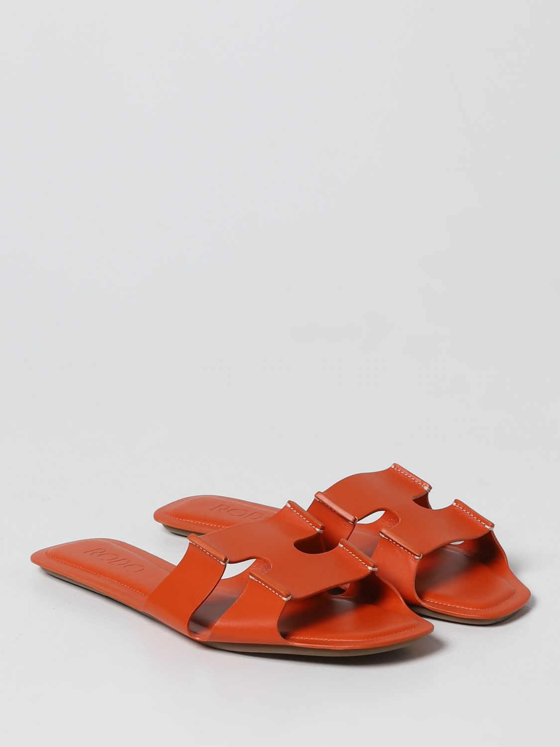Flache Sandalen Rodo: Schuhe damen Rodo orange 2