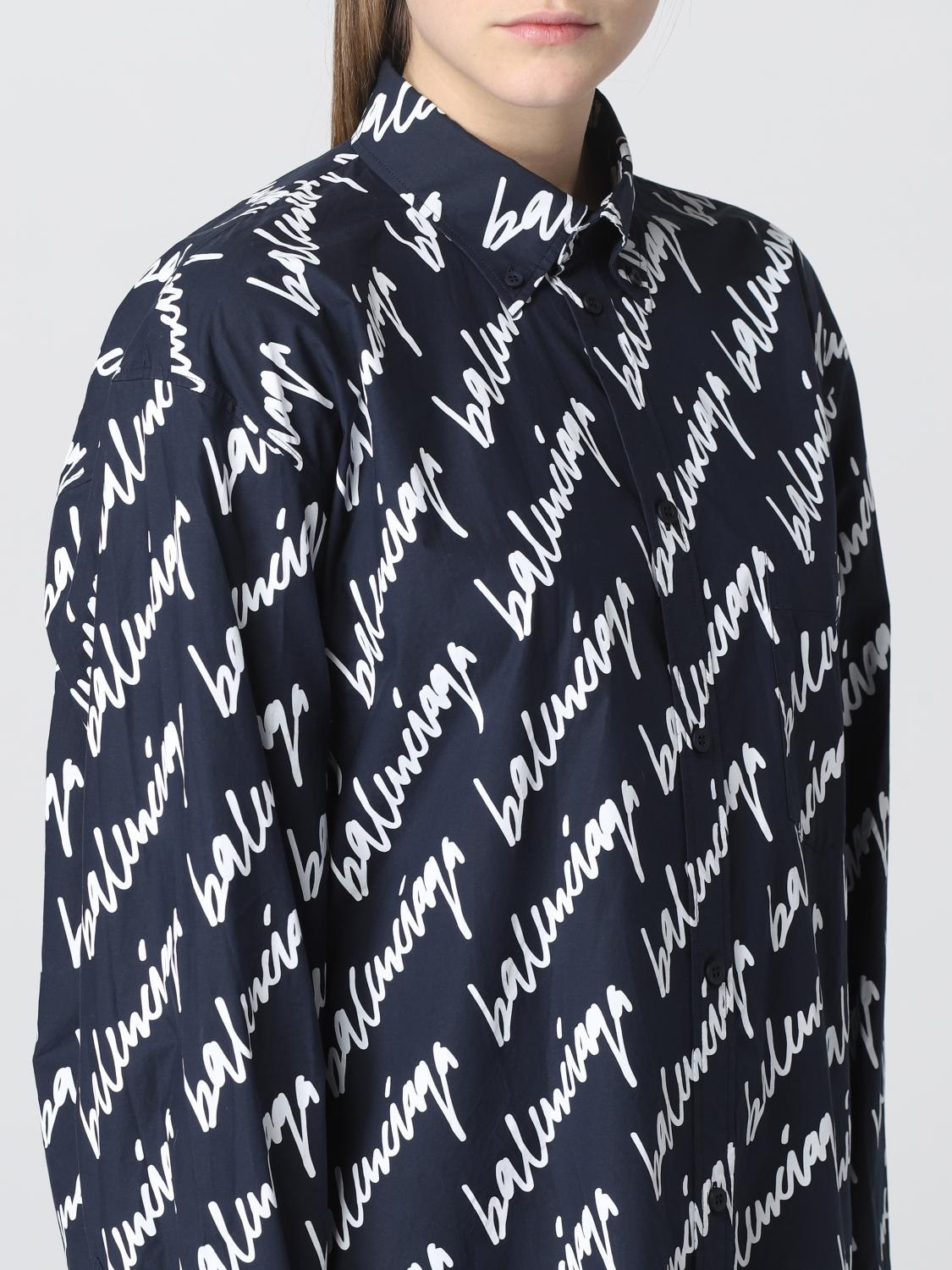 BALENCIAGA: Camisa mujer - Negro | Camisa Balenciaga 658956TLLJ4 GIGLIO.COM