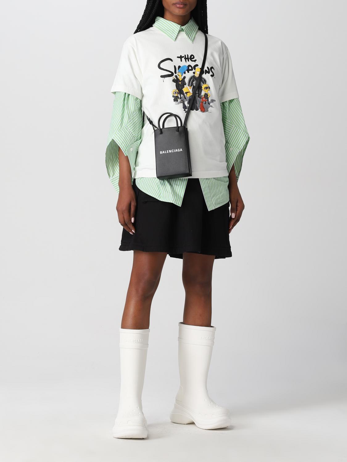 BALENCIAGA mini leather shopping bag Black Mini Bag Balenciaga